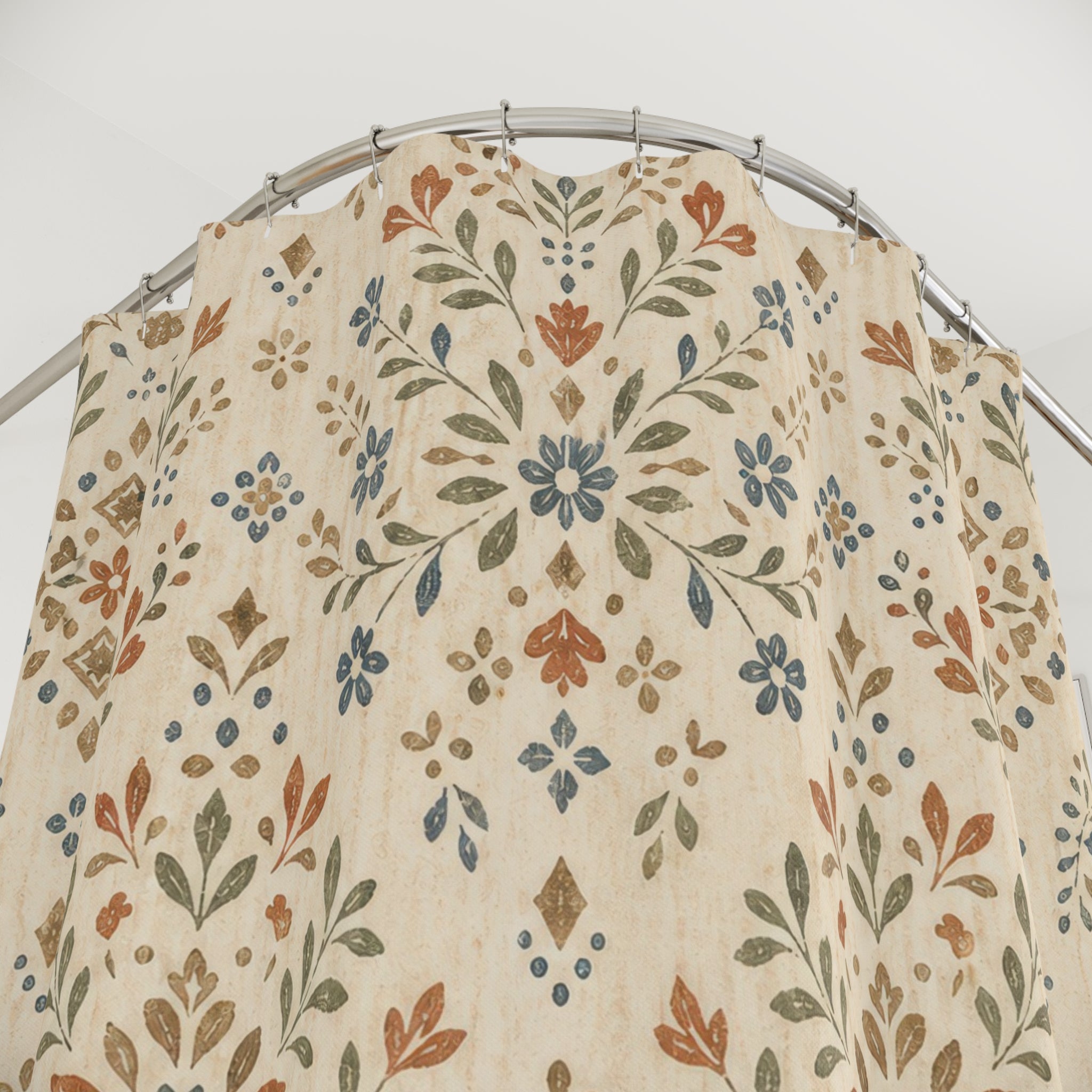 Folk Art Medallion Shower Curtain