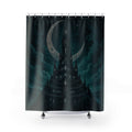Teal Gothic Observatory Shower Curtain