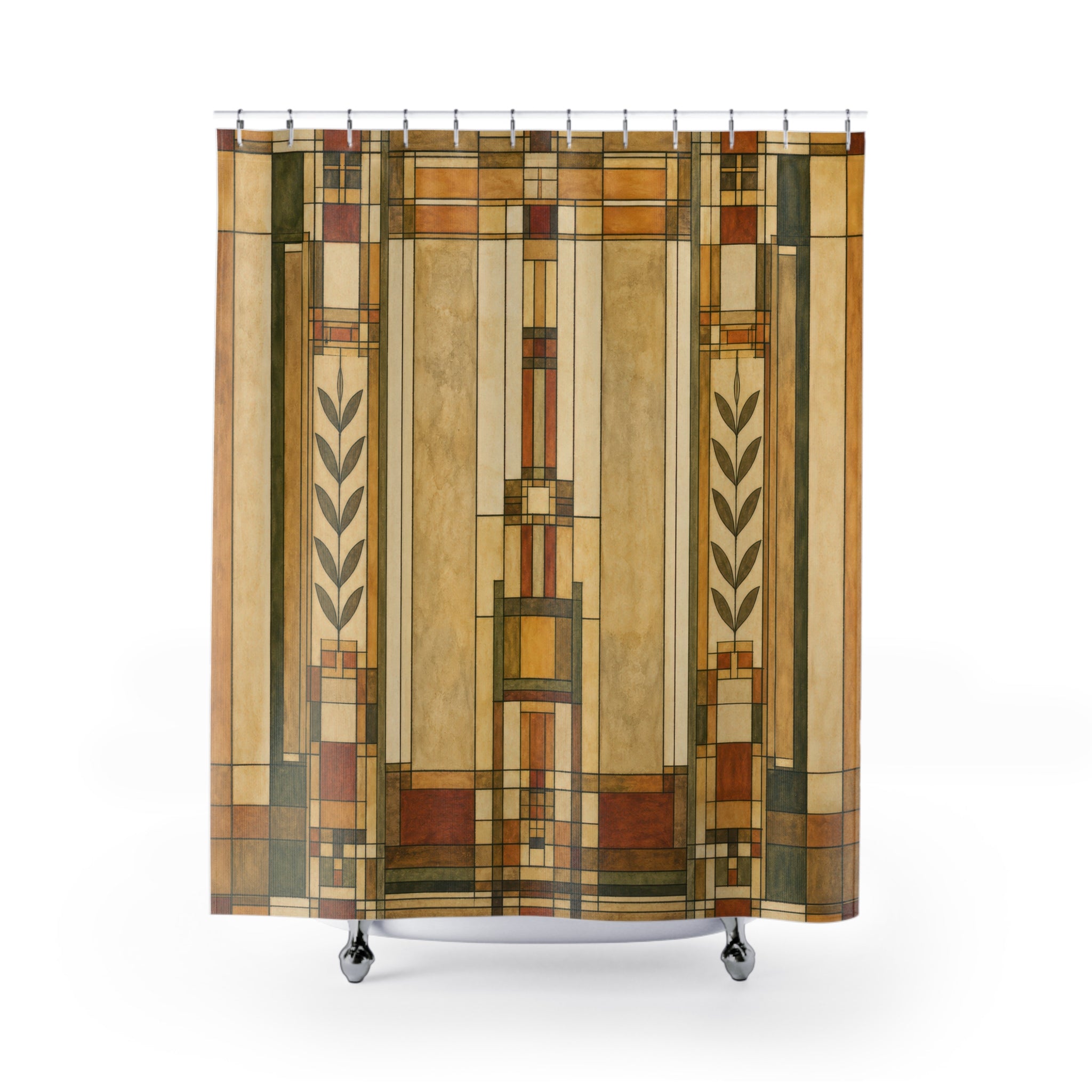 Prairie Art Glass Shower Curtain