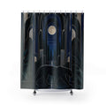 Moonlit Art Deco Panther Shower Curtain