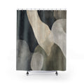 Black and Green Shower Curtain