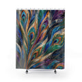 Prismatic Plume Mosaic Shower Curtain