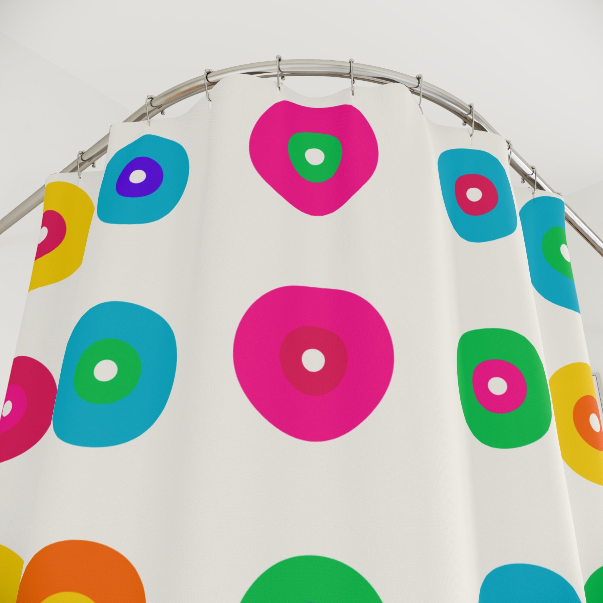 Dopamine Decor Shower Curtain: Rainbow Dots