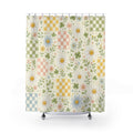 Daisy Farmhouse Cottage Cottagecore Beige Shower Curtain