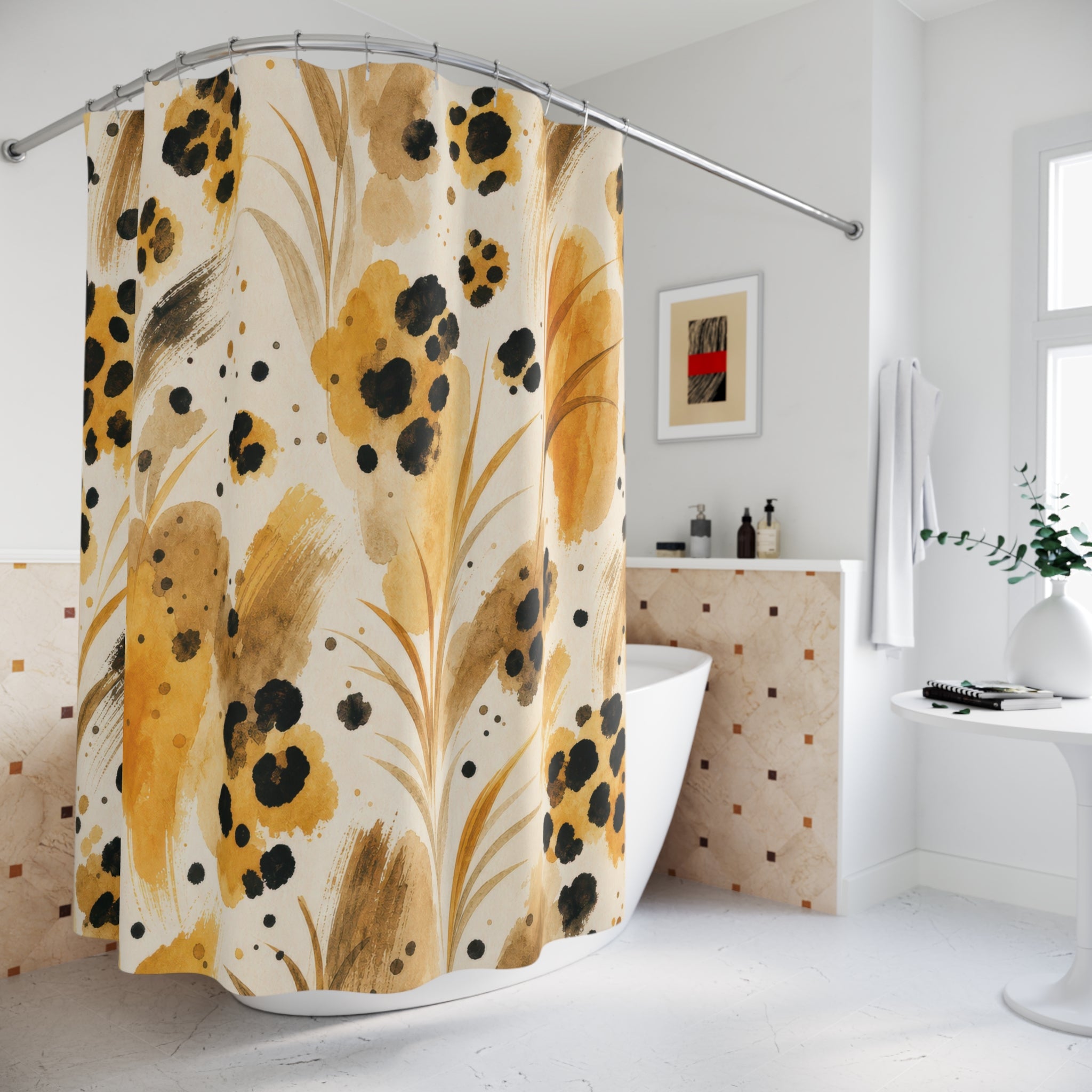 Animal Print Cheetah Shower Curtain: Animal Print Shower Curta