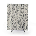 Grey Botanical Vine Shower Curtain