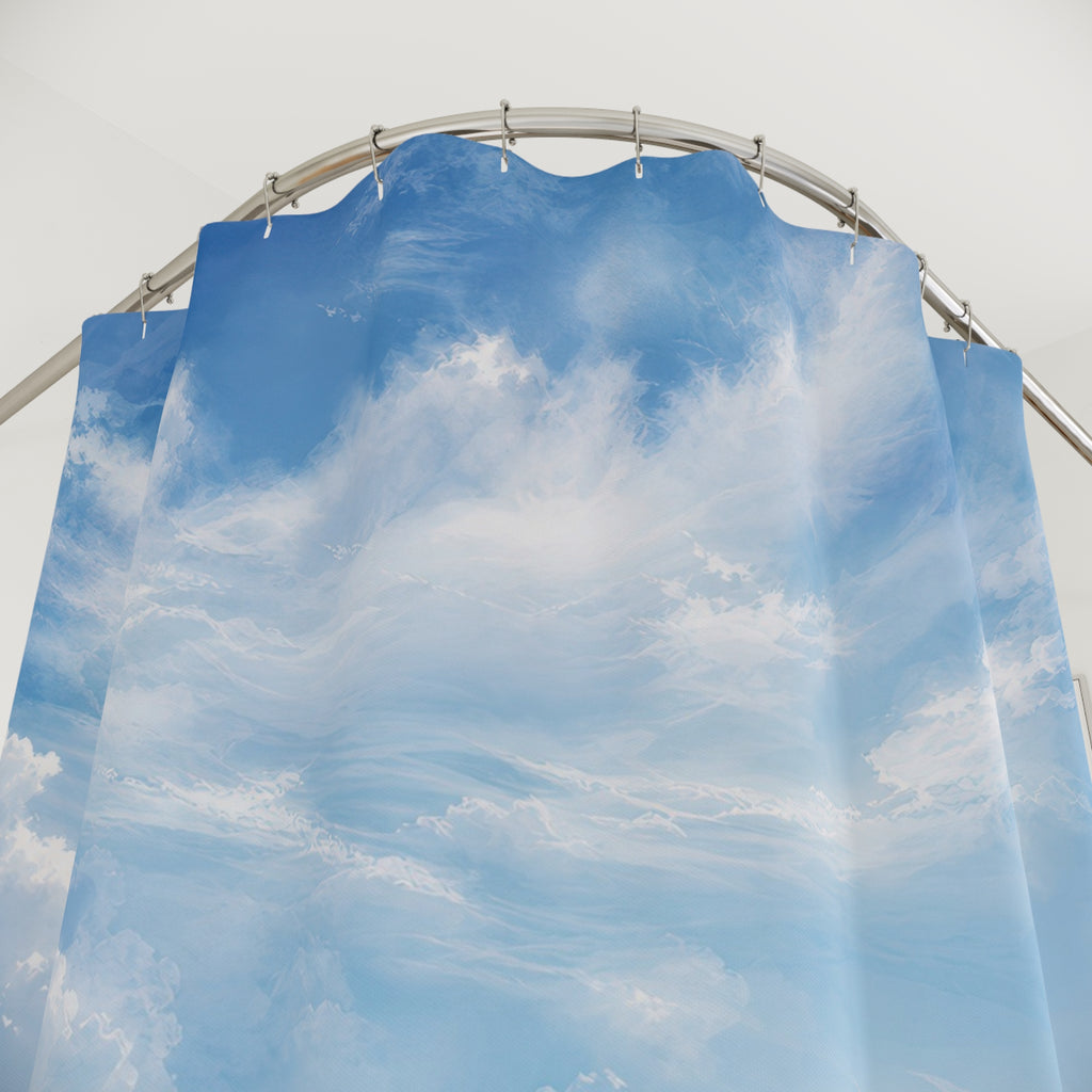 Blue Sky Shower Curtain: Sky Blue Nature