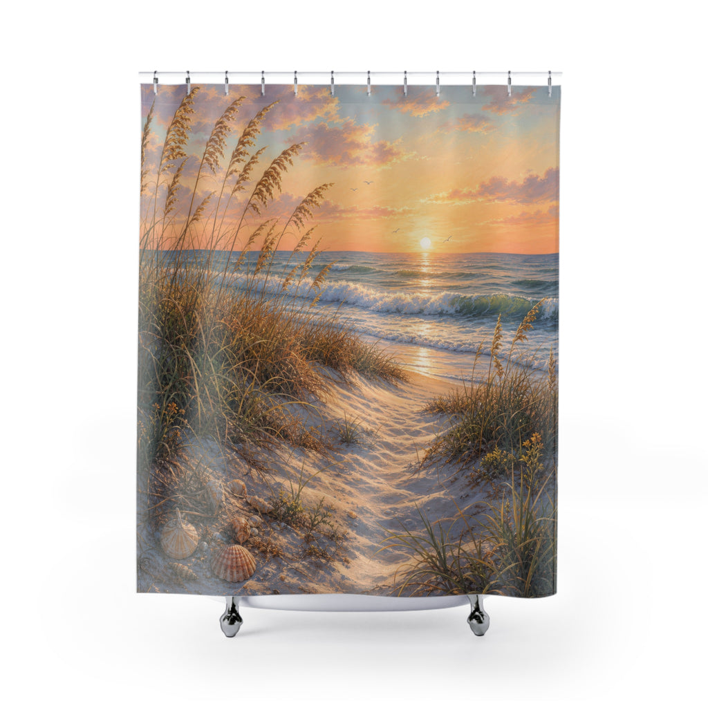 Coastal Dunes Sea Oats Shower Curtain