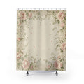 Vintage Floral Rose Shower Curtain