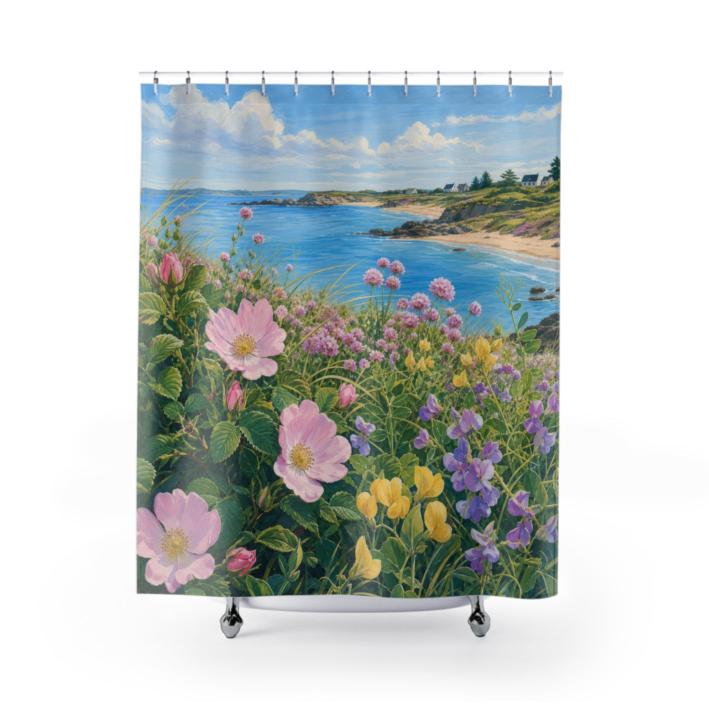 Spring Dune Wildflower Shower Curtain