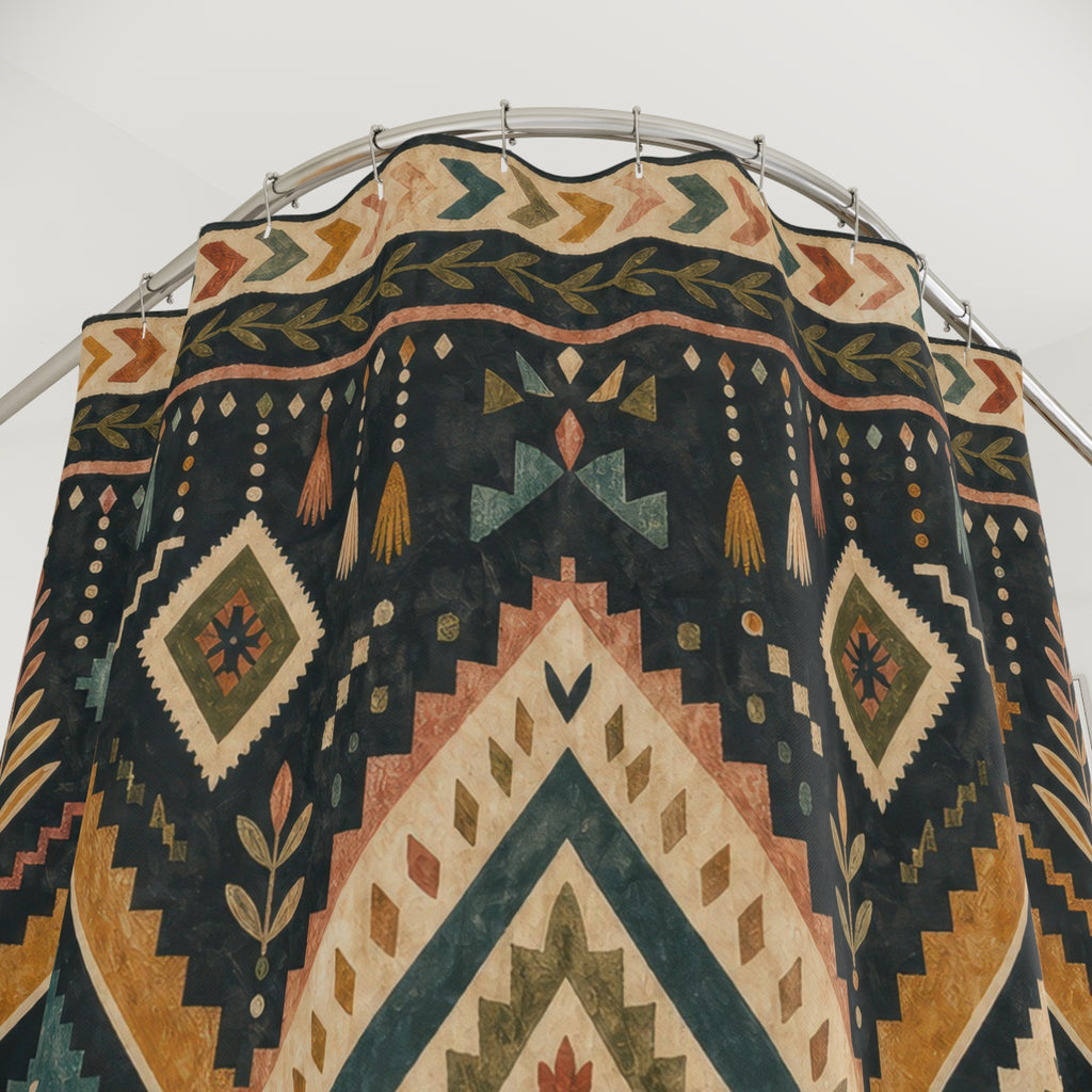 Southwestern Diamond Shower Curtain