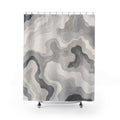 Grey Organic Contour Shower Curtain
