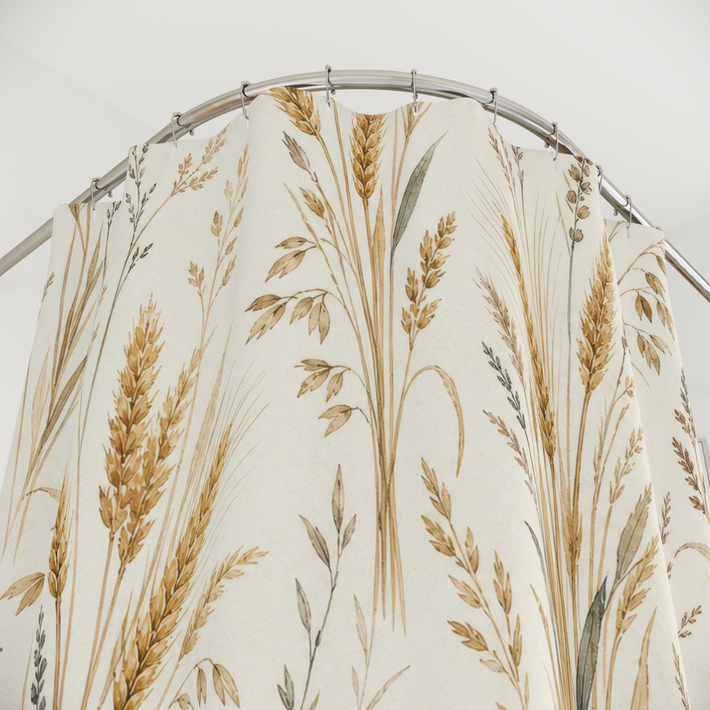 Wheat Grass Botanical Shower Curtain