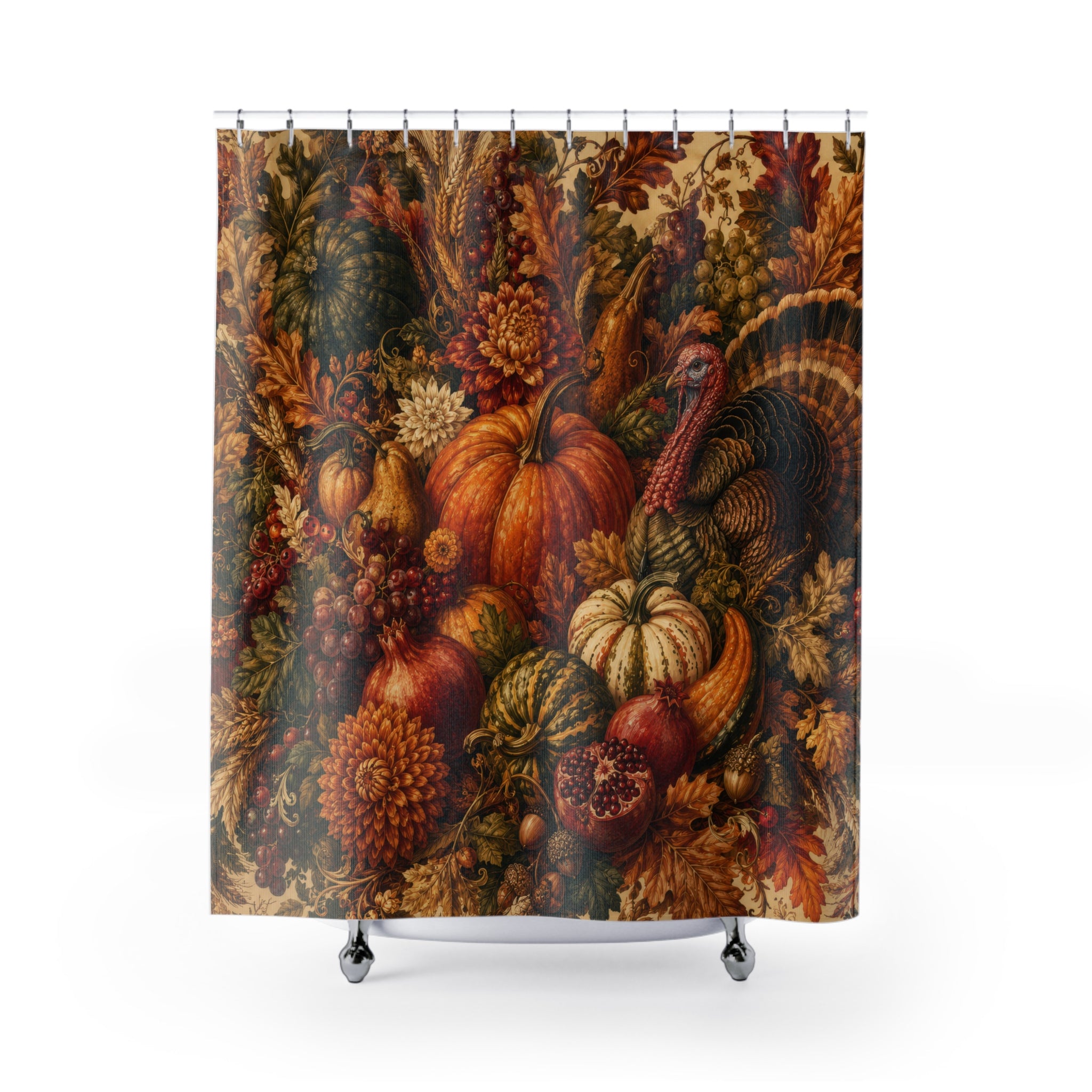 Thanksgiving Shower Curtain: Autumn Harvest