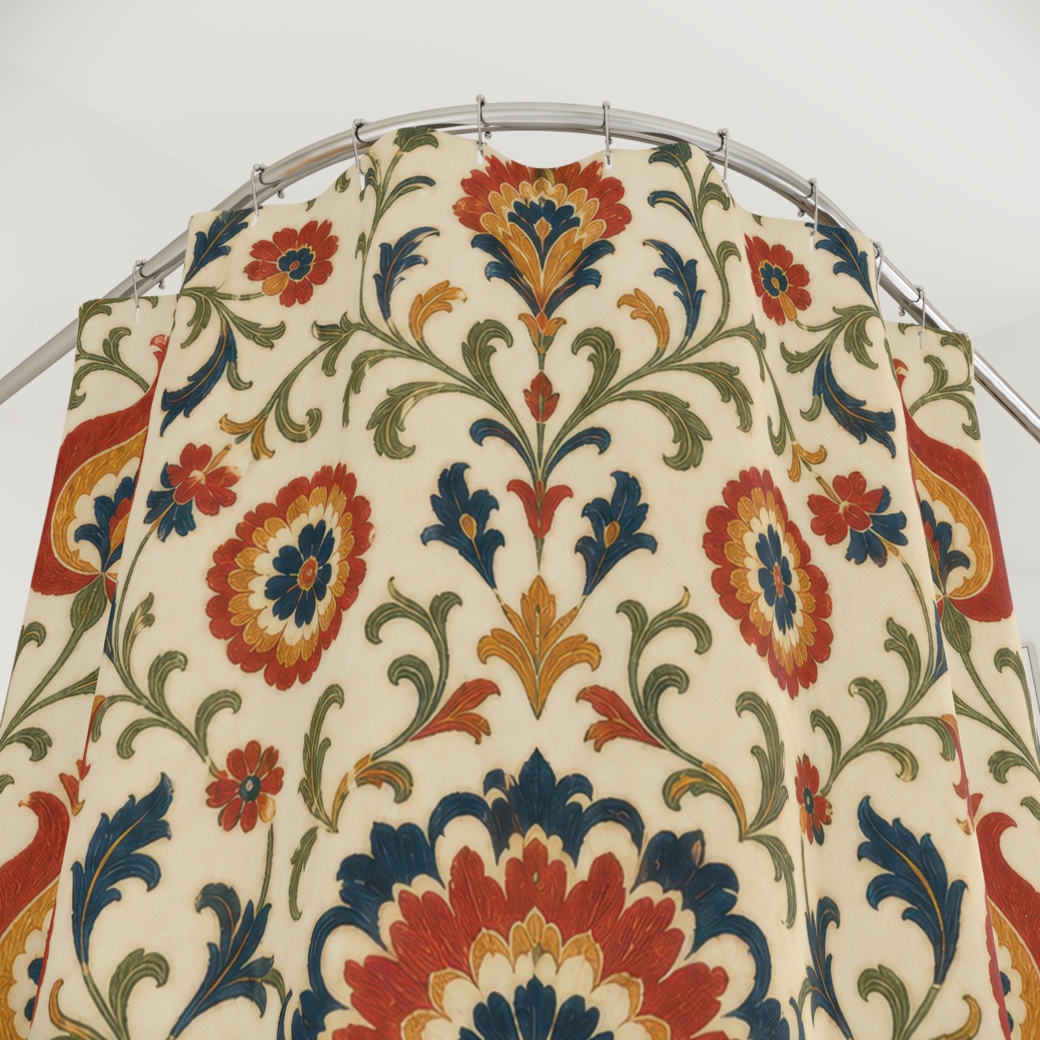 Suzani Border Shower Curtain