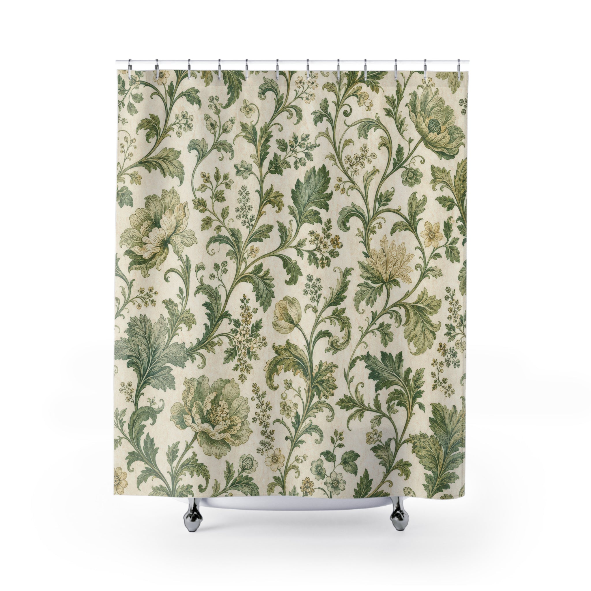 Botanical Scroll Shower Curtain