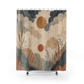 Neutral Cloud Sun Shower Curtain