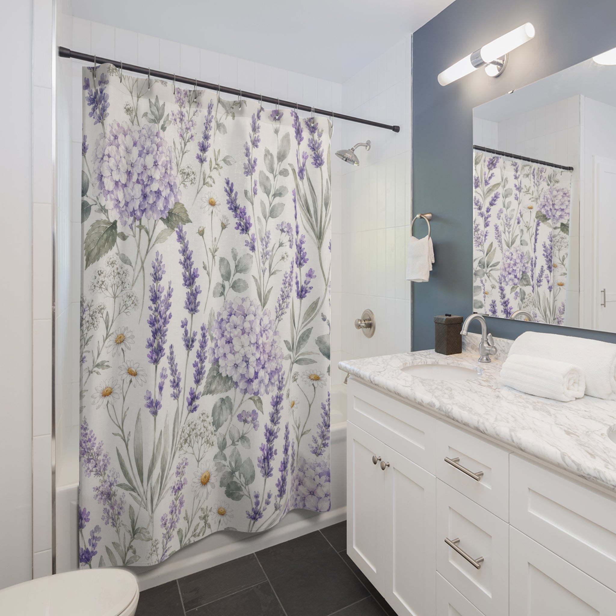 Lavender Garden Shower Curtain