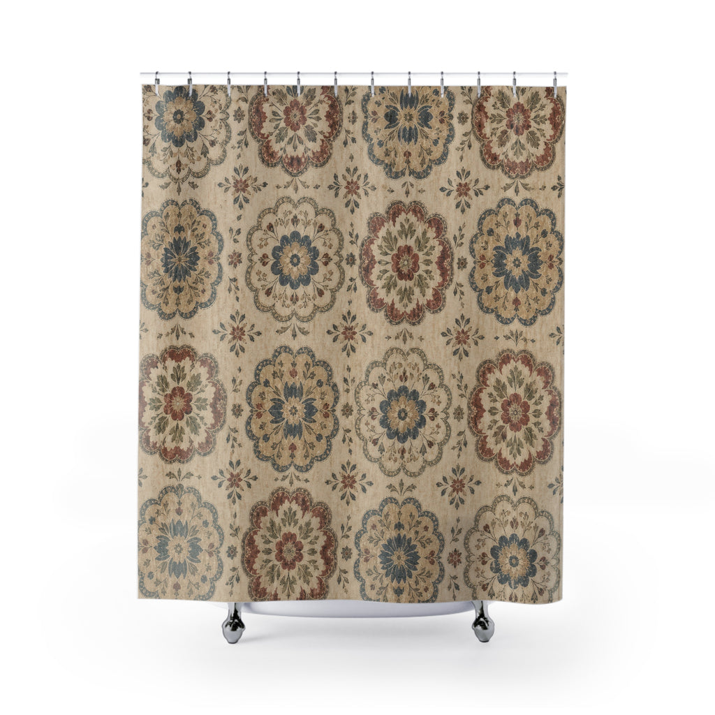 Vintage Medallion Shower Curtain