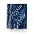 Indigo Cyanotype Maidenhair Fern Shower Curtain
