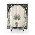 Framed Shower Curtain, Black Sage Botanical Arch