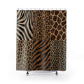 Animal Print Shower Curtain: Safari Patchwork