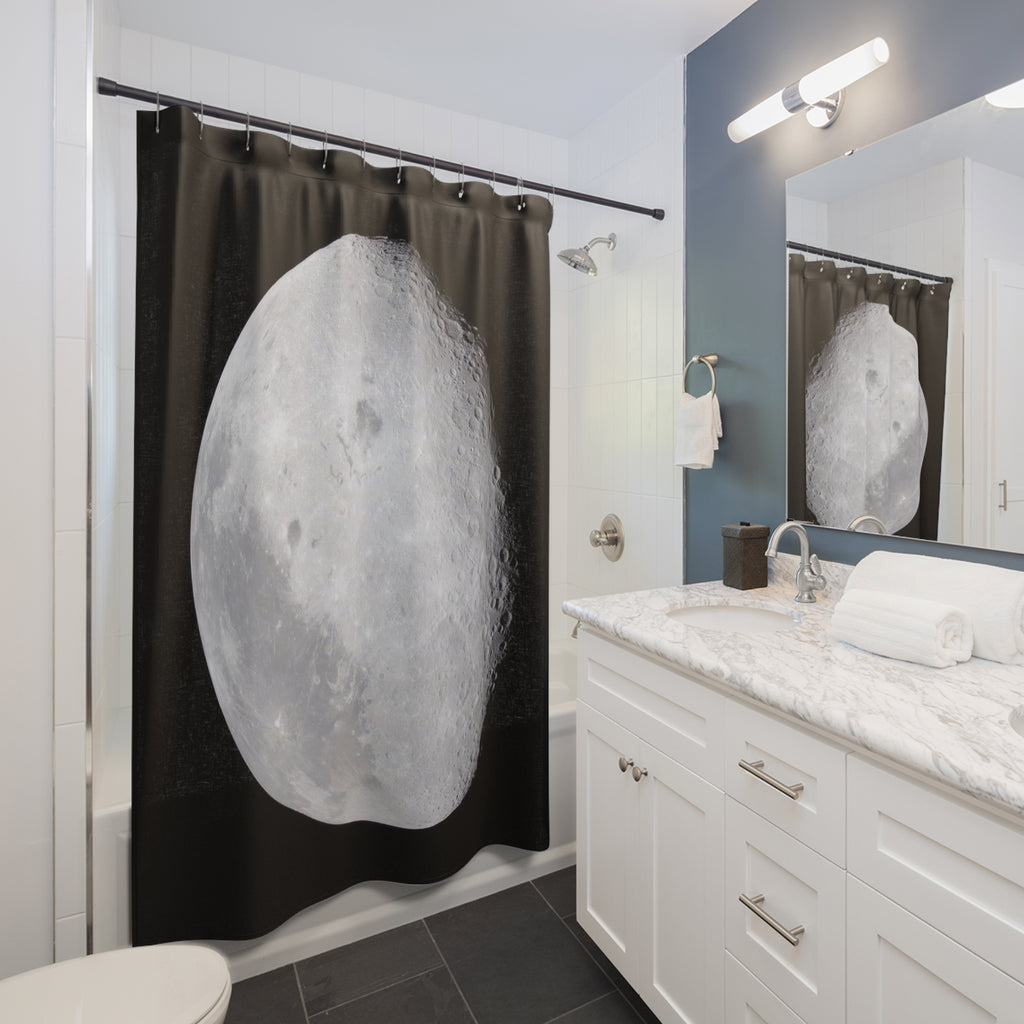 Far Side of the Moon Shower Curtain: Lunar Photo