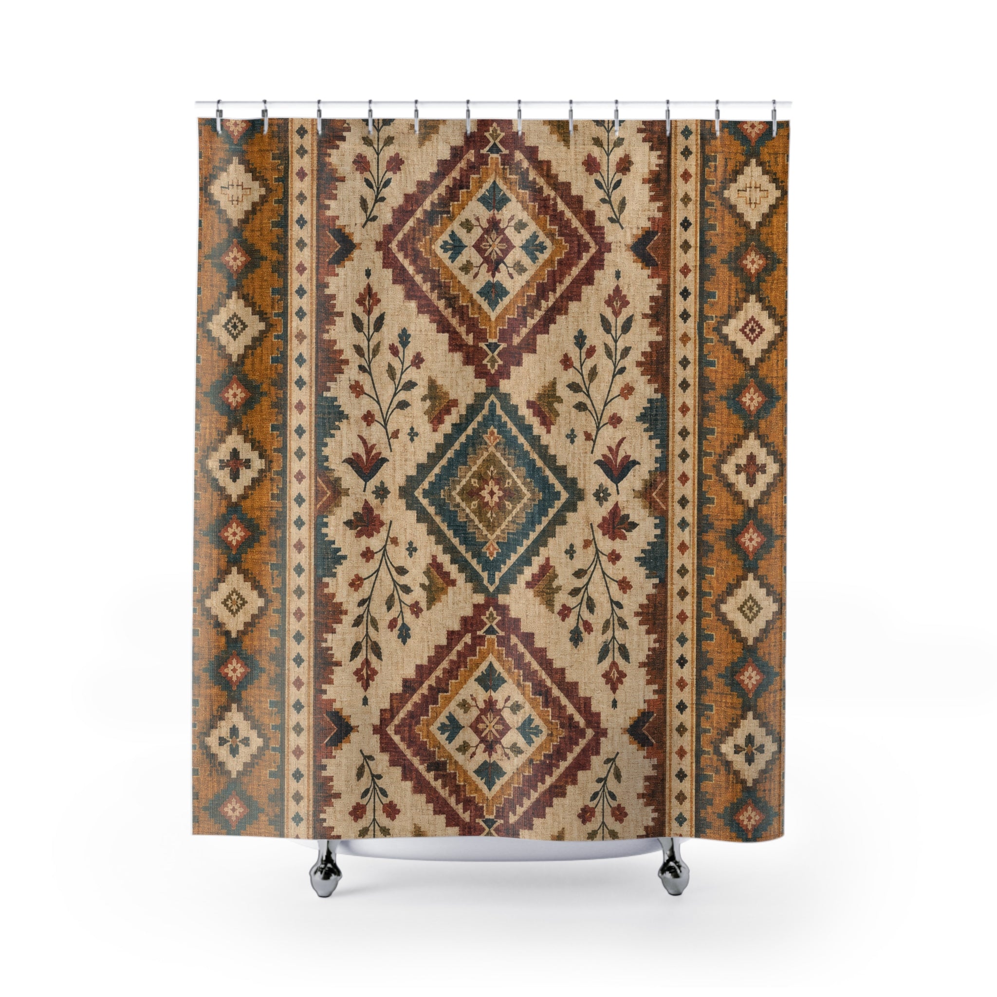 Vintage Southwestern Boho Shower Curtain