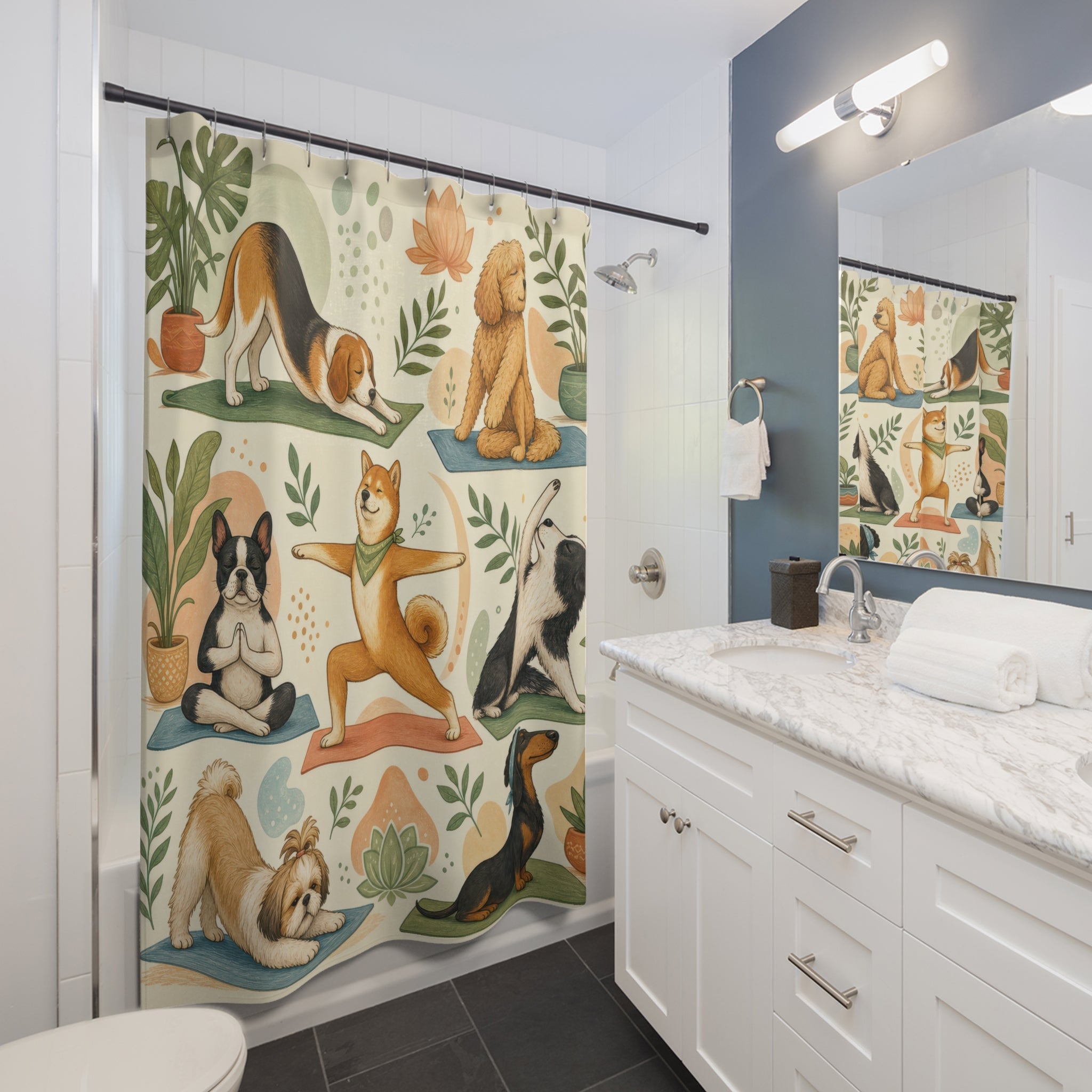 Unique Funny Dog Shower Curtain