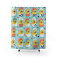 Rubber Duck Shower Cap Shower Curtain