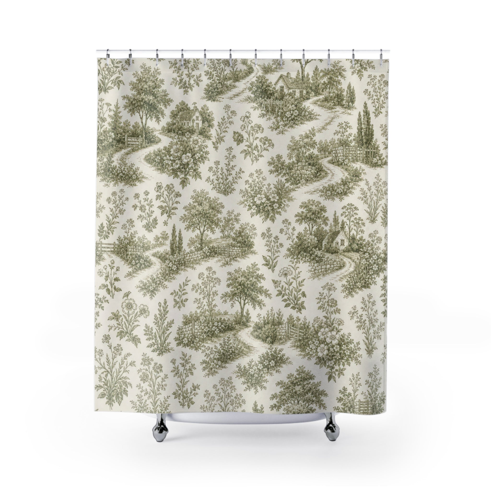 French Country Landscape Shower Curtain