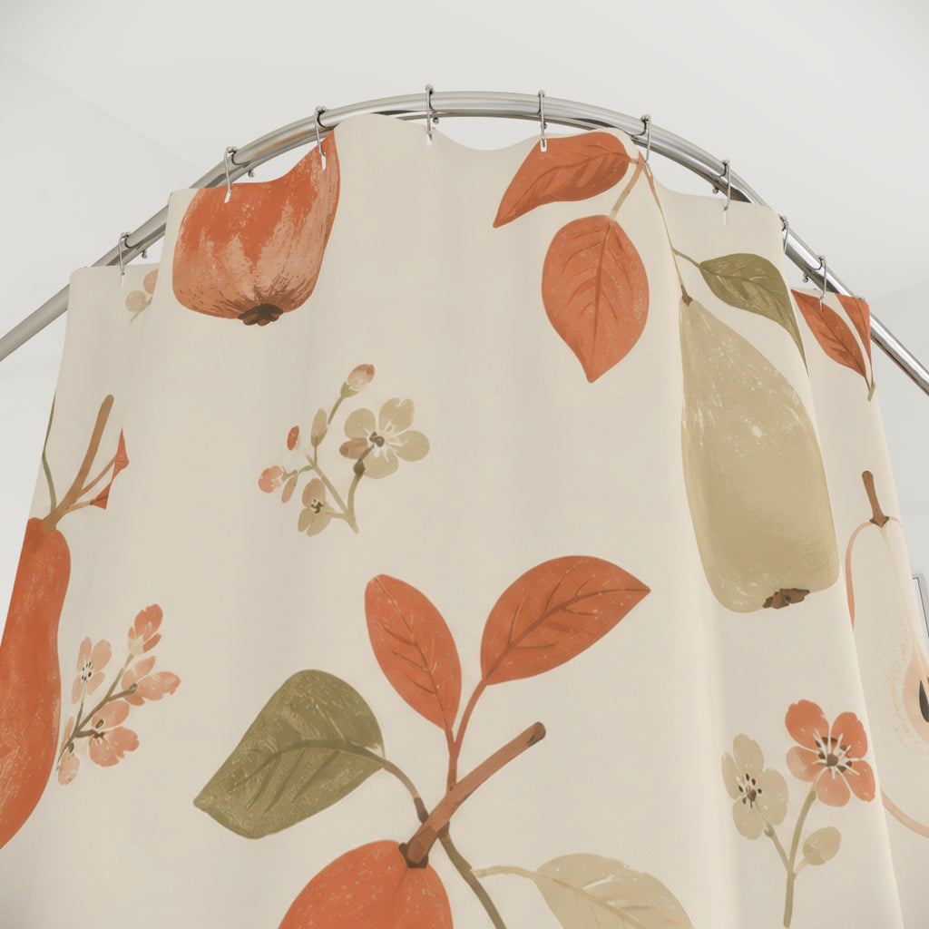 Terracotta Pear Orchard Shower Curtain