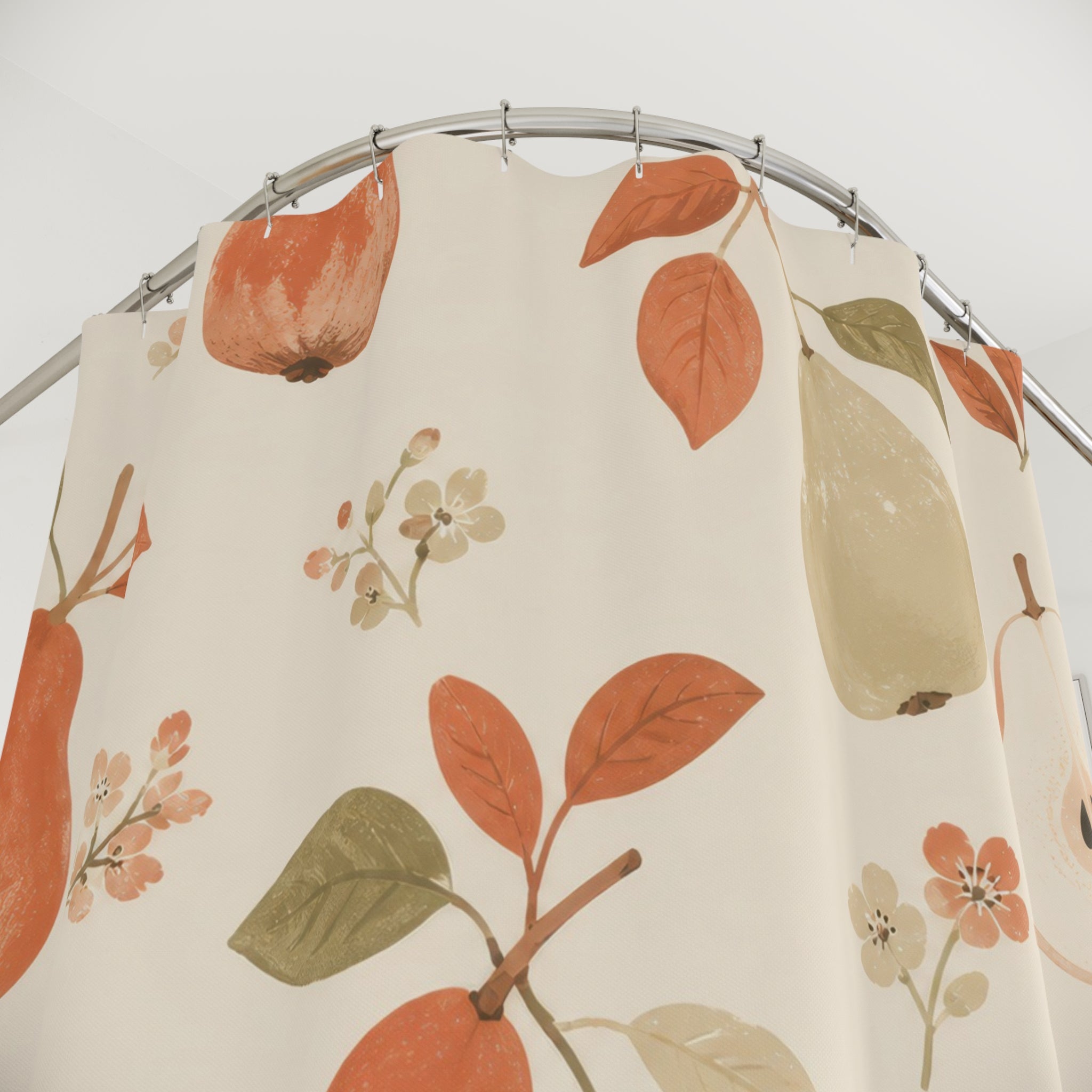 Terracotta Pear Orchard Shower Curtain