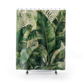 Banana Leaf Shower Curtain: Tropical Green