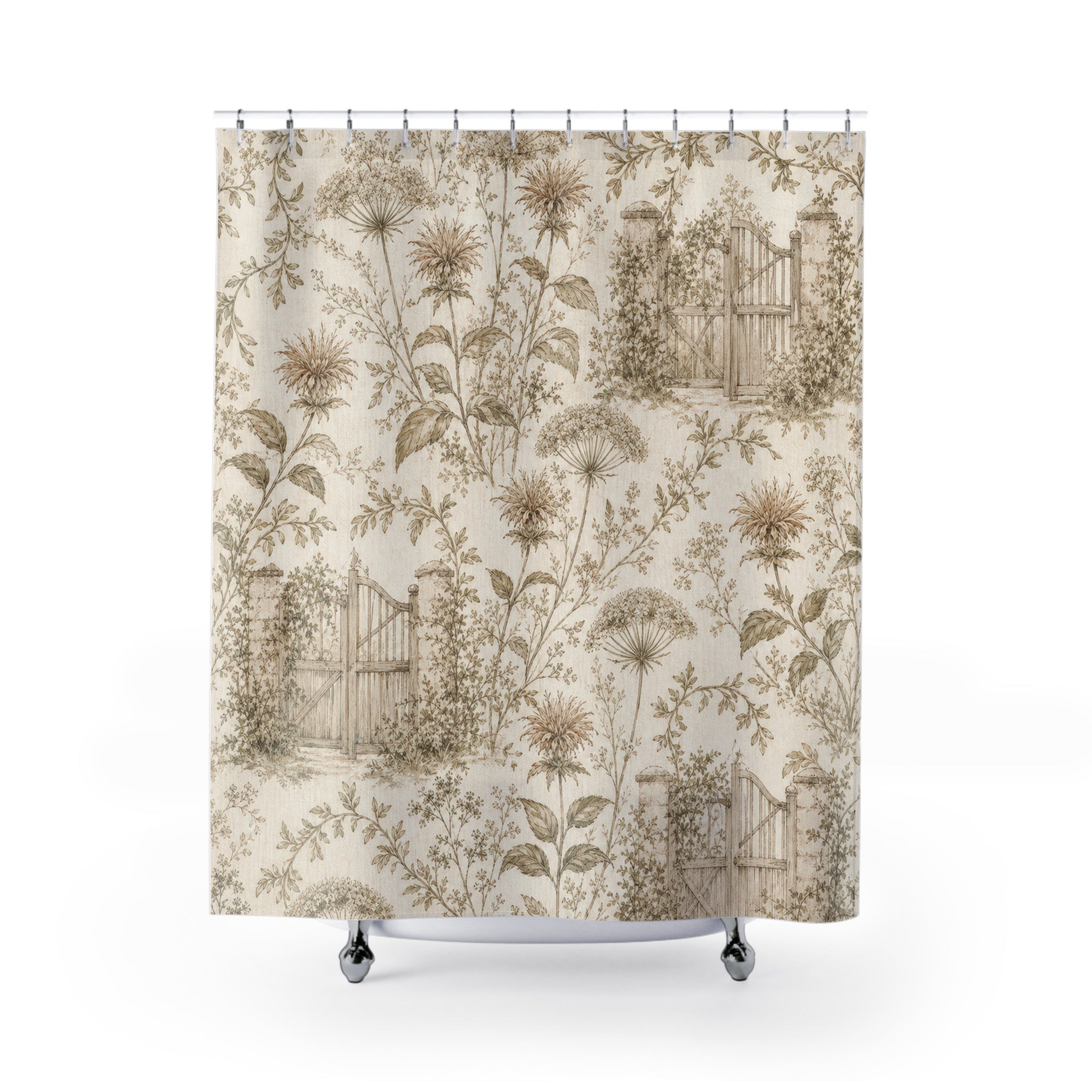 Botanical Toile Shower Curtain