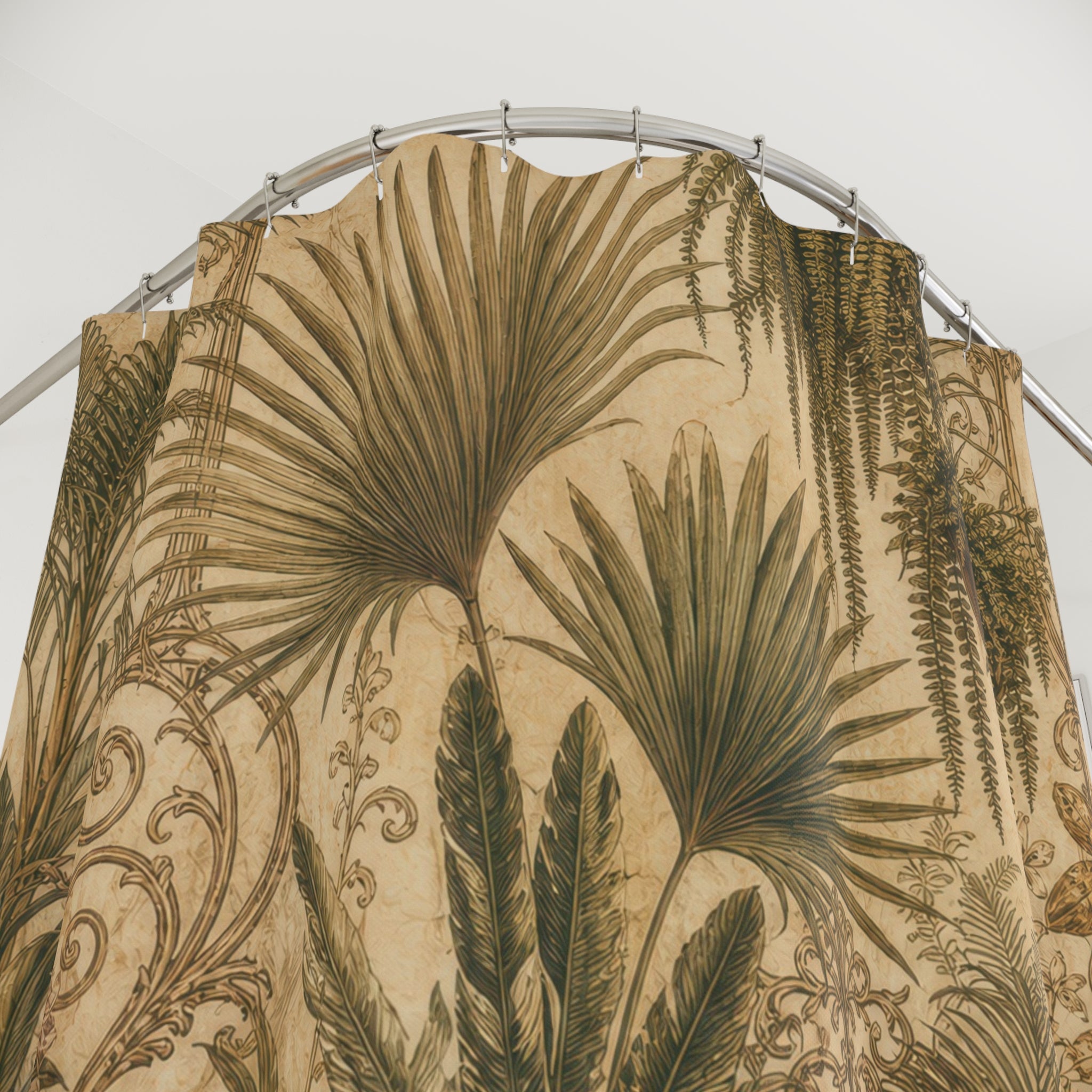 Greenhouse Palm Shower Curtain