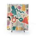 80s Abstract Shower Curtain