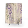 Wisteria Lavender Watercolor Floral Shower Curtain