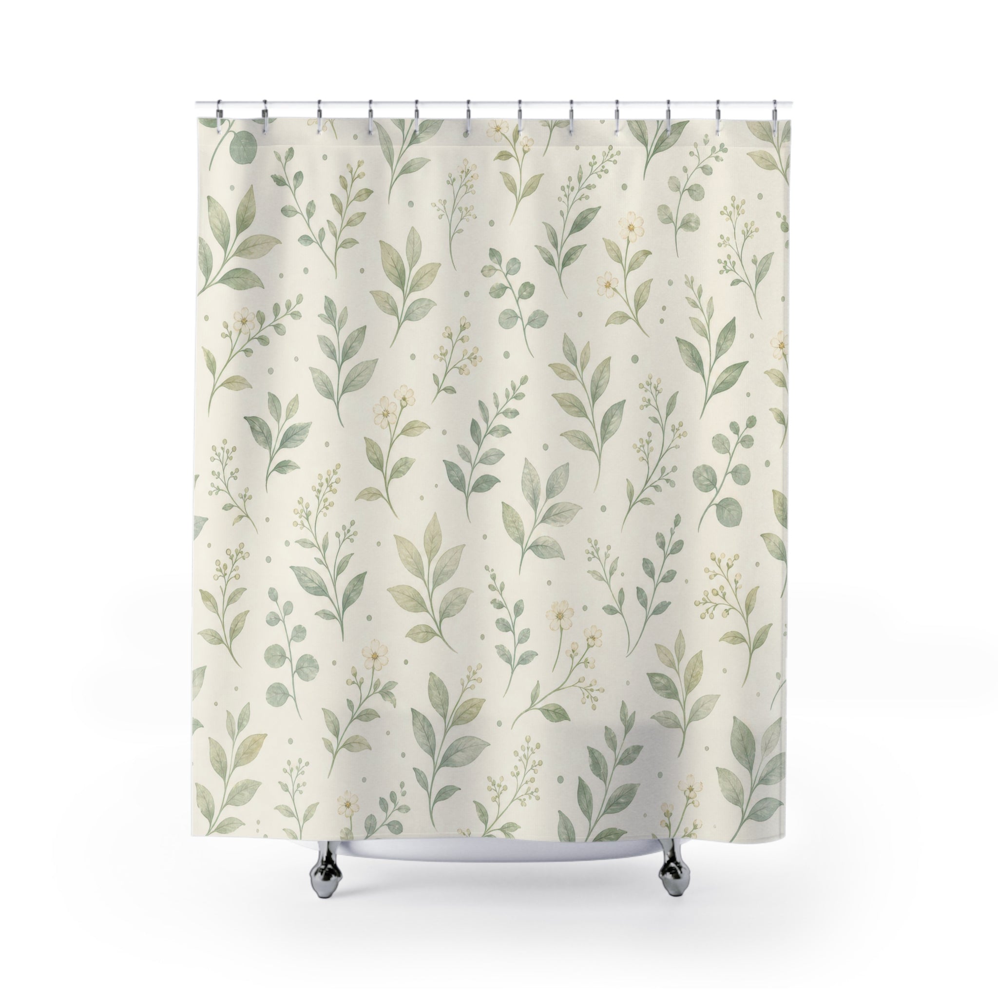 Light Green Shower Curtain
