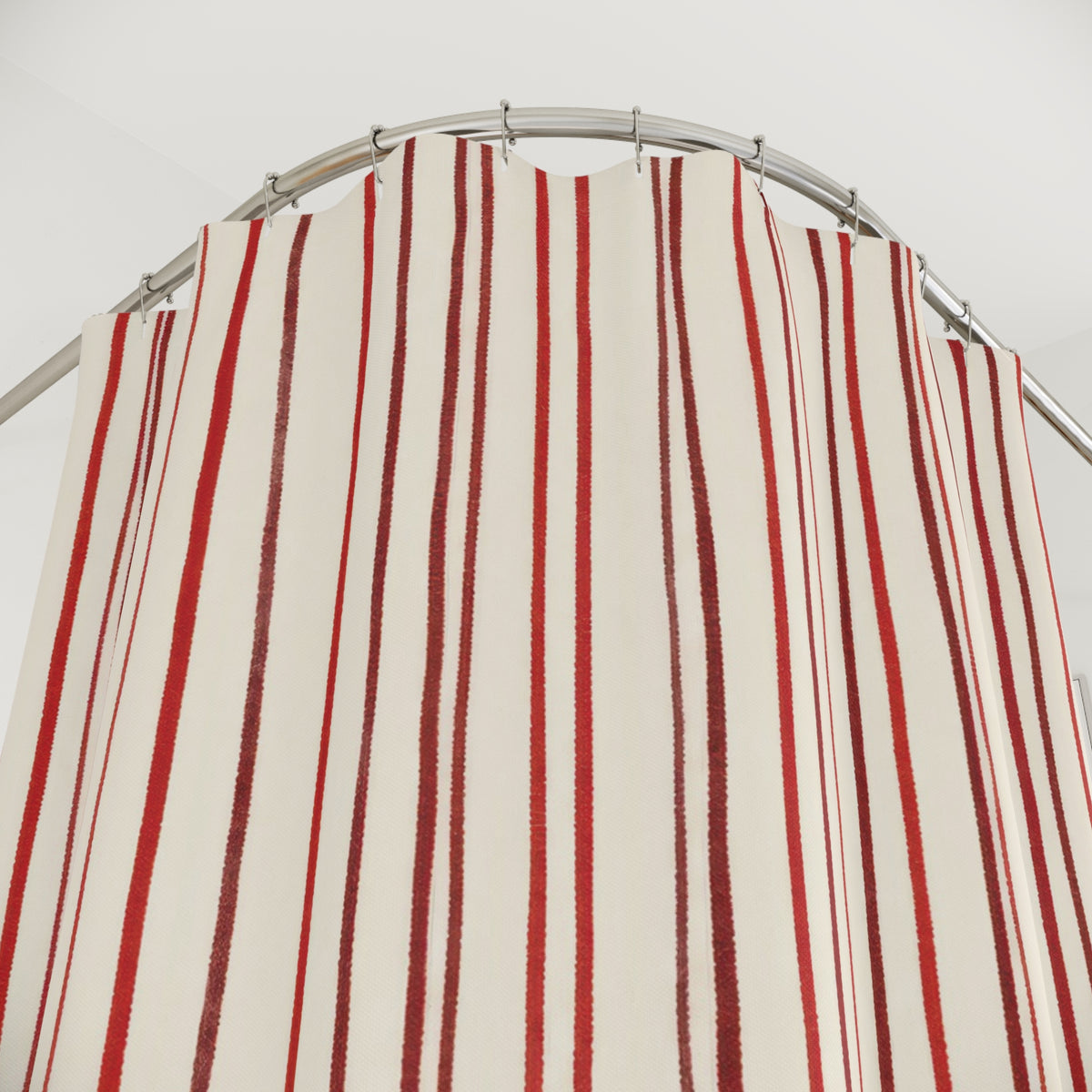 Skinny Red Line Shower Curtain