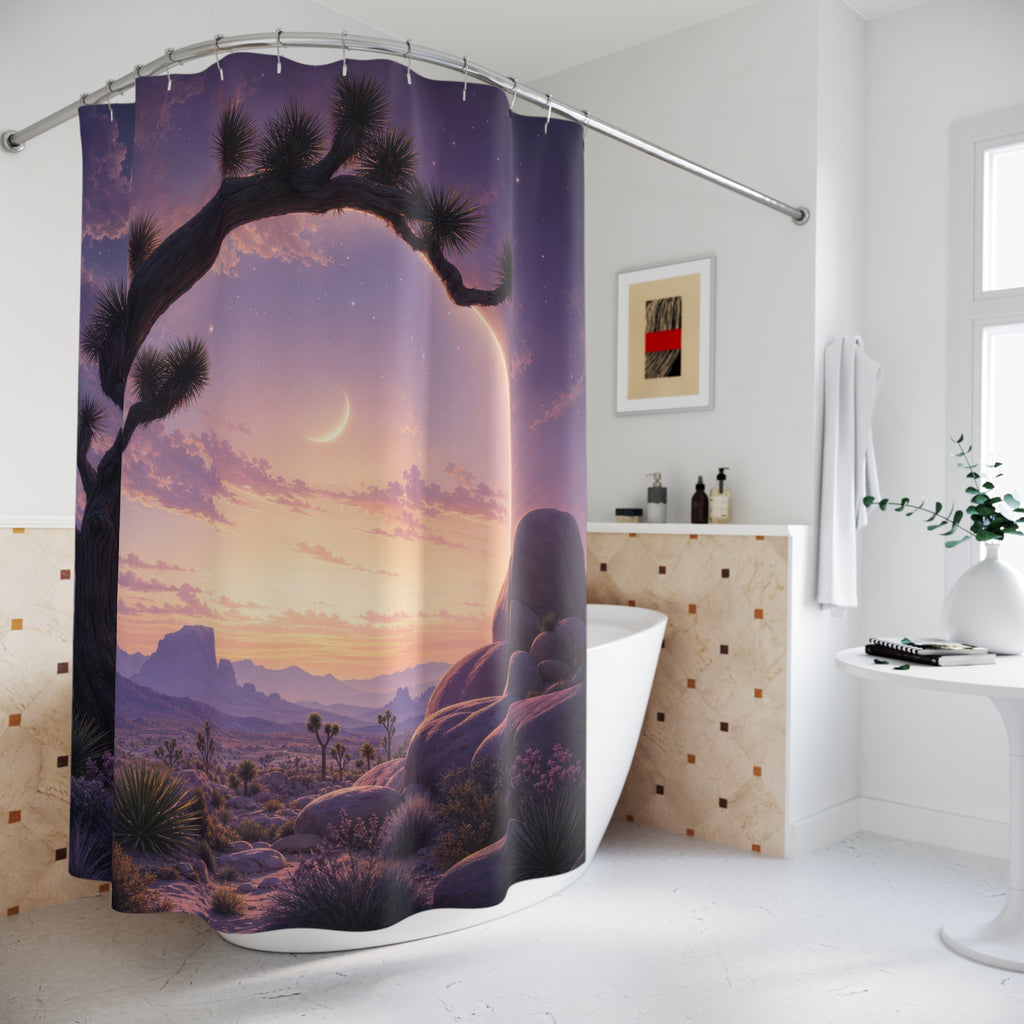 Surreal Lilac Joshua Tree Shower Curtain