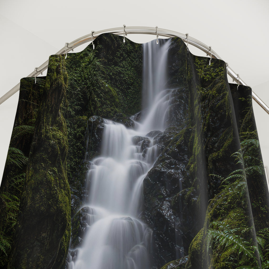 Long Exposure Waterfall Gorge Shower Curtain