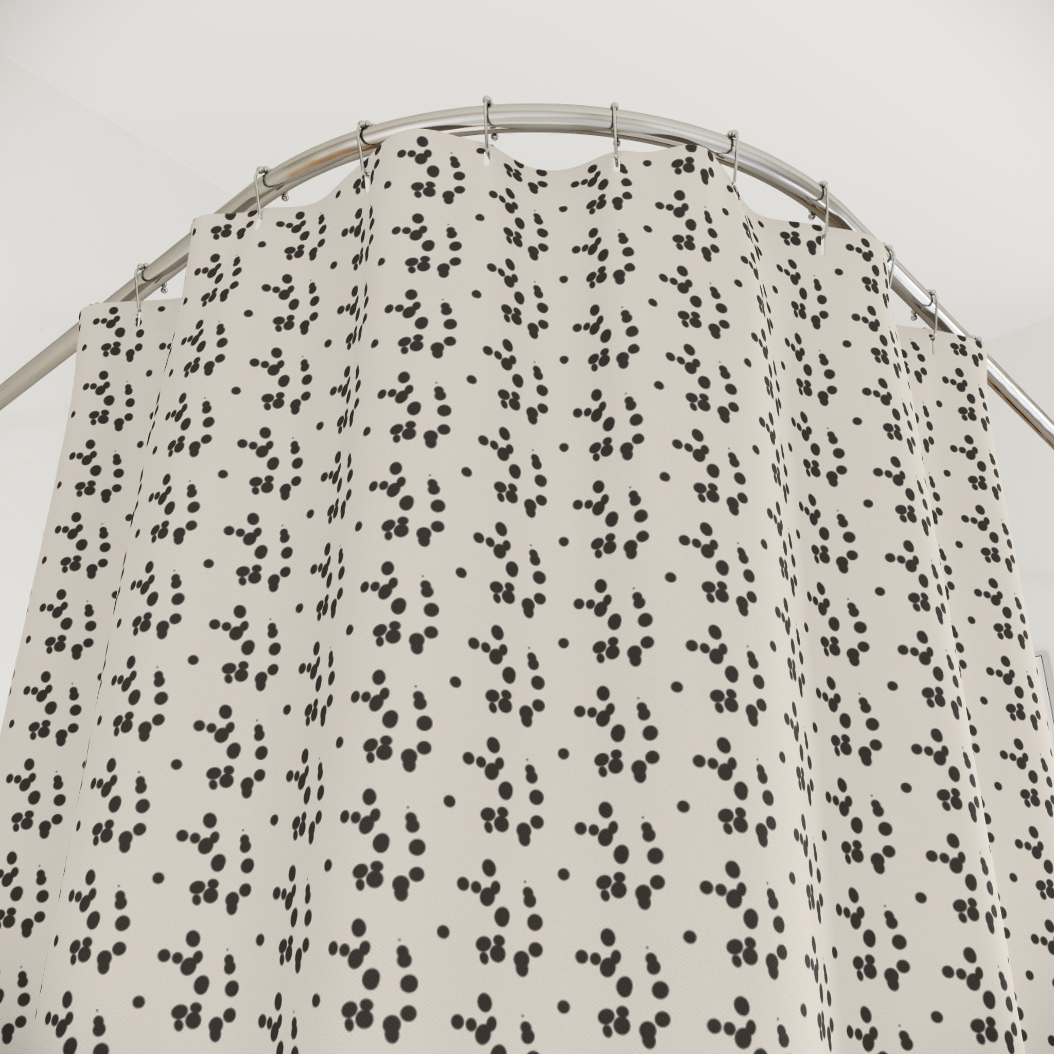 Hand Drawn Polka Dot Shower Curtain