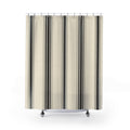 Black Ivory Stripe Shower Curtain