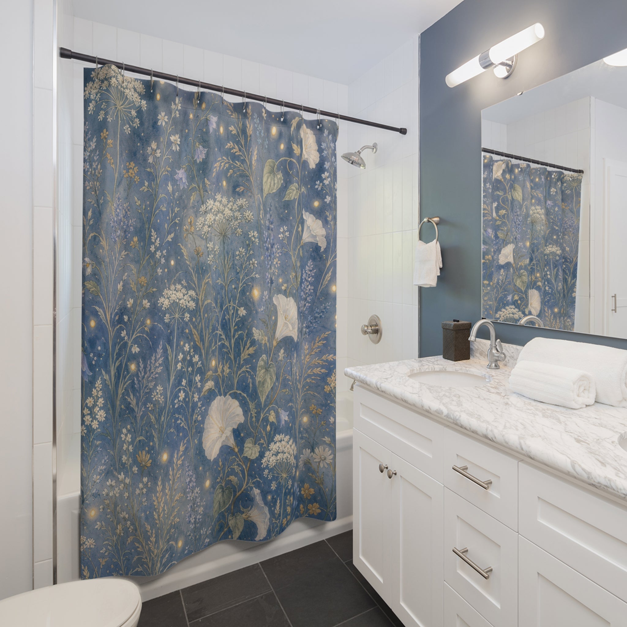 Moonlit Meadow Shower Curtain