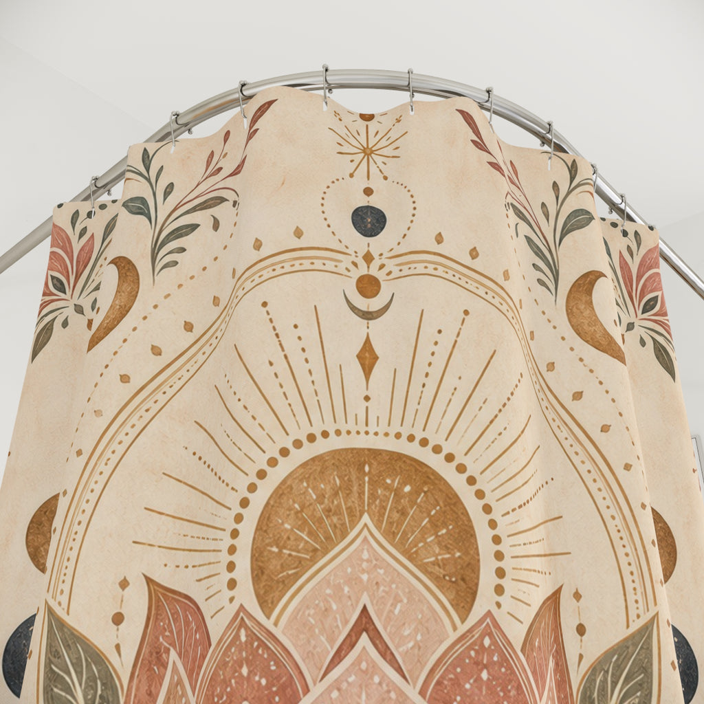Lotus Mandala Shower Curtain
