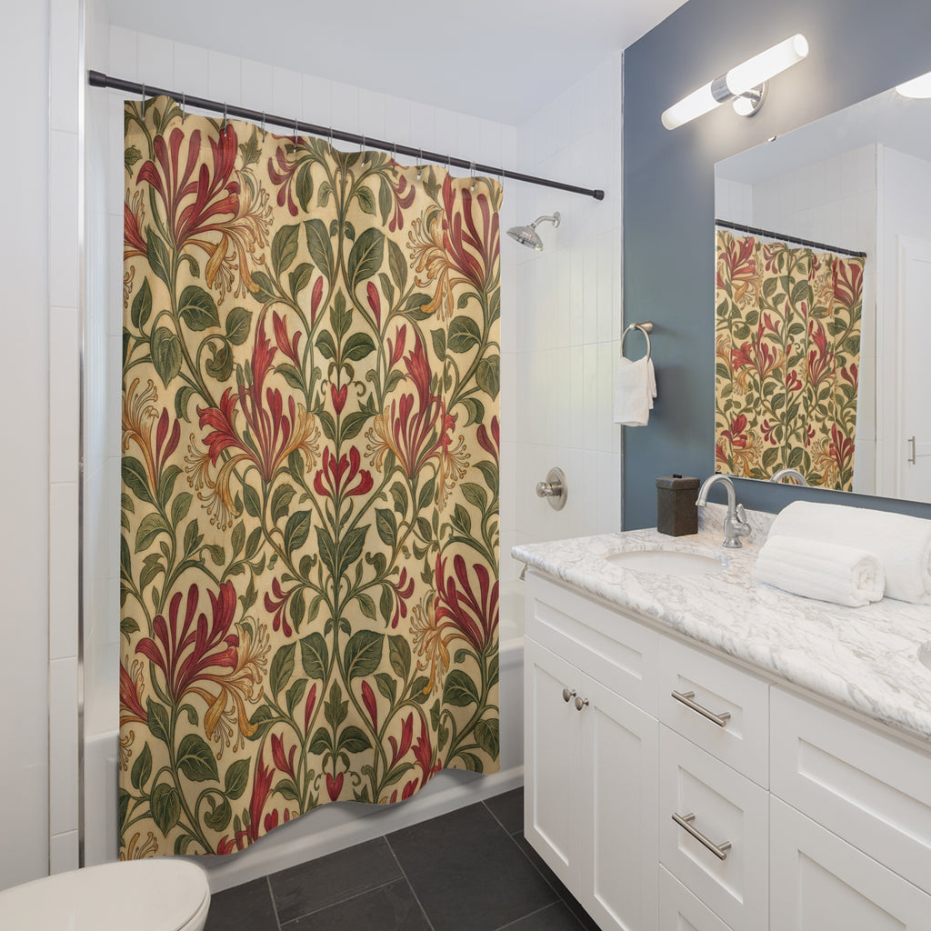 William Morris Honeysuckle Shower Curtain