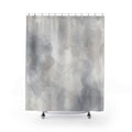 Soft Gray Watercolor Shower Curtain