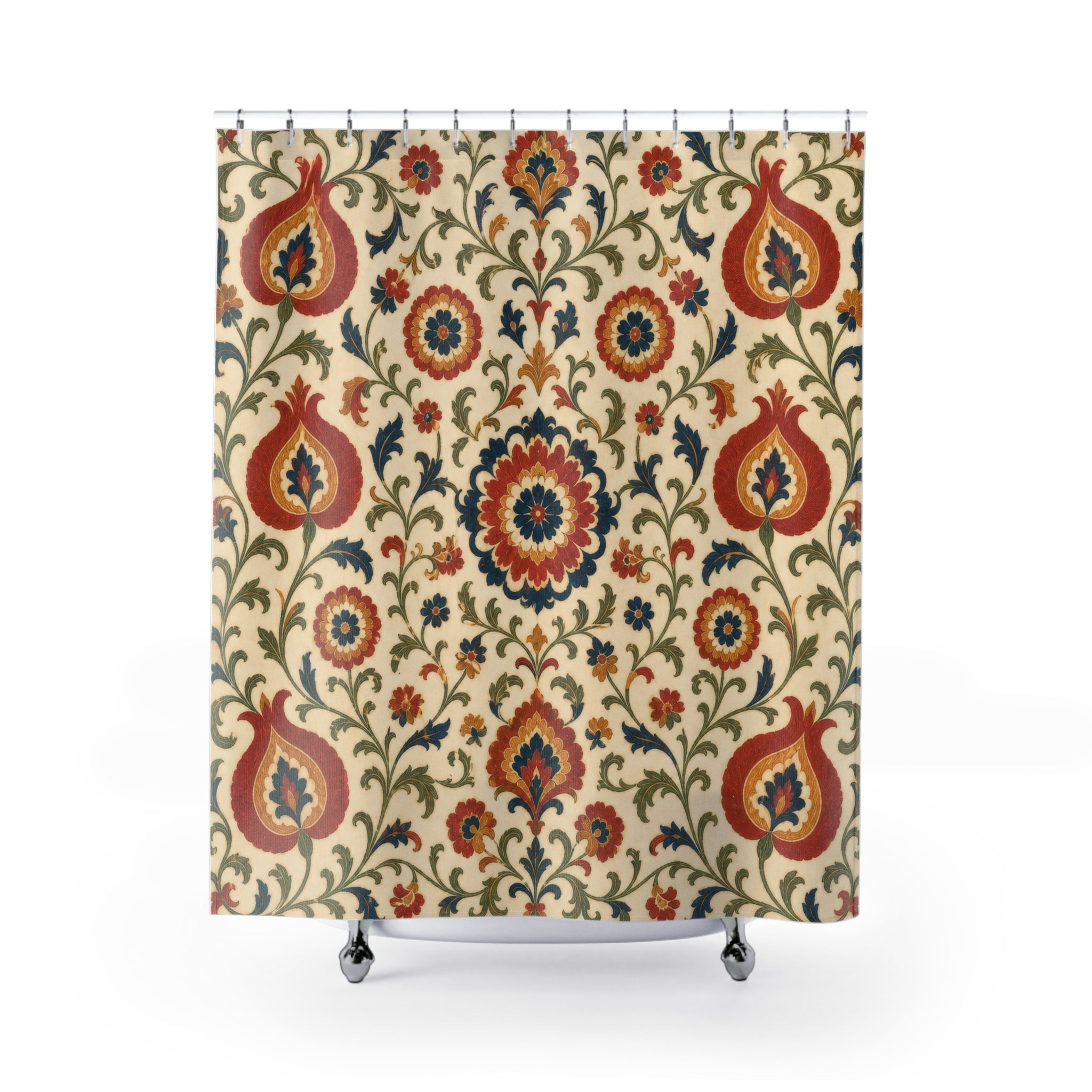 Suzani Border Shower Curtain
