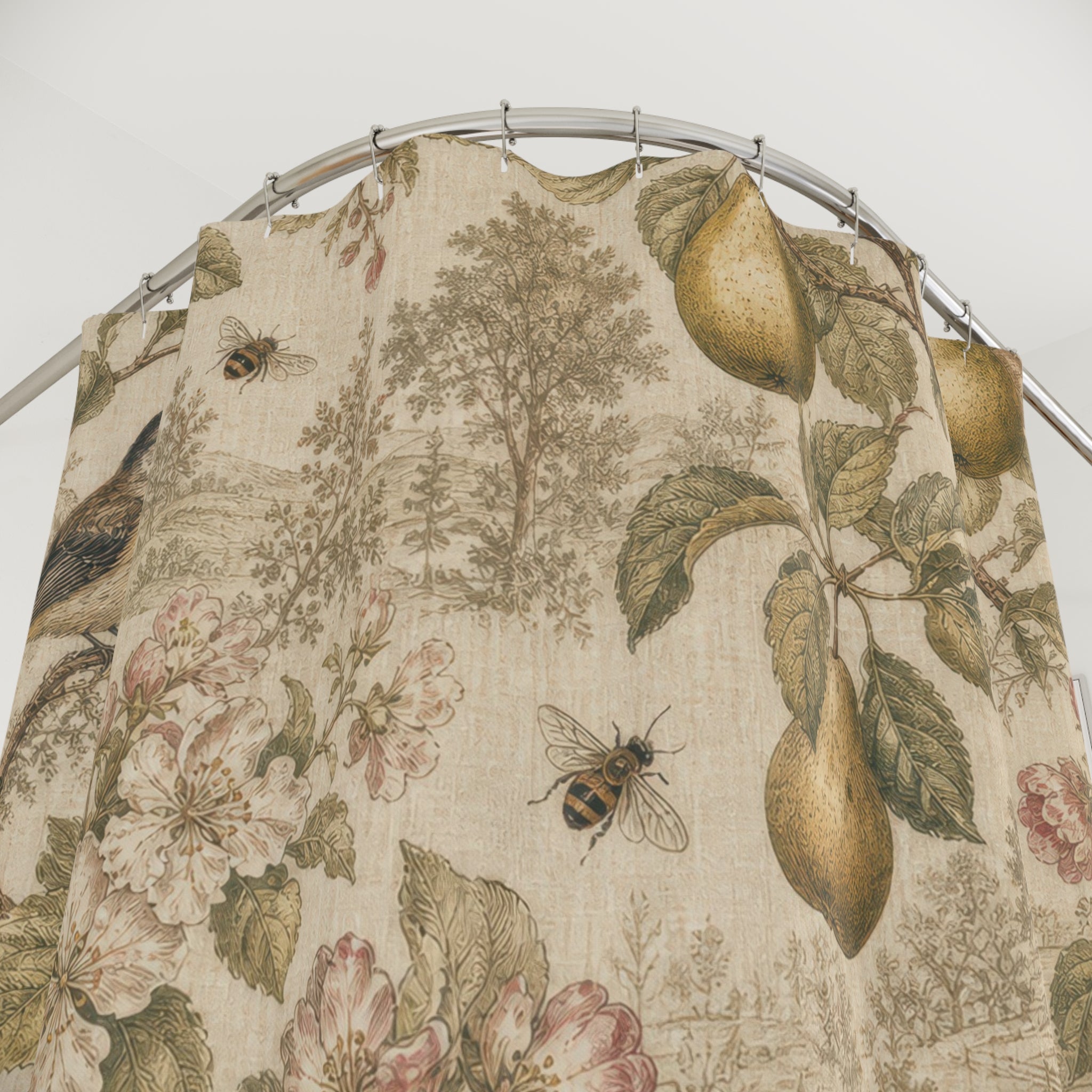 Orchard Toile Shower Curtain